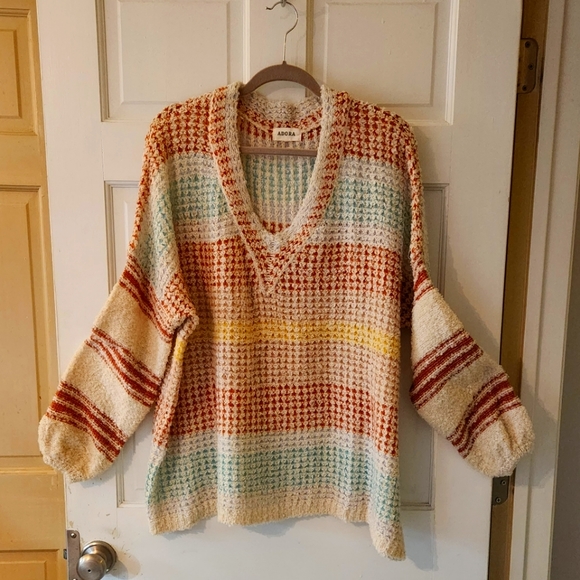 Anthropologie Sweaters - Adora Boho Oversized Loose Knit Sweater SZ 2X